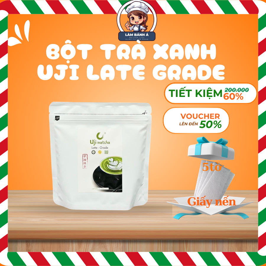 [100gr] Bột Trà Xanh Uji Late Grade