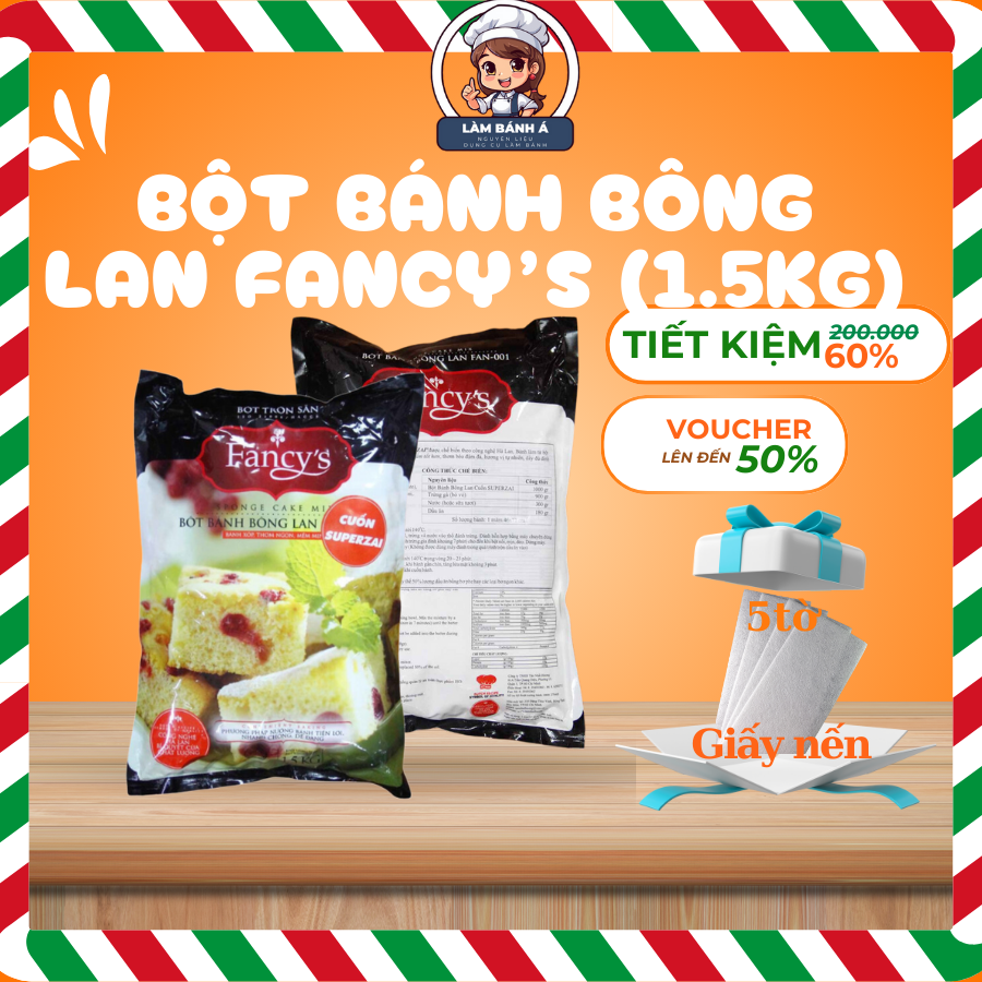 Bột Bánh Bông Lan Ổ Super Bung Fancy’s (1.5kg)