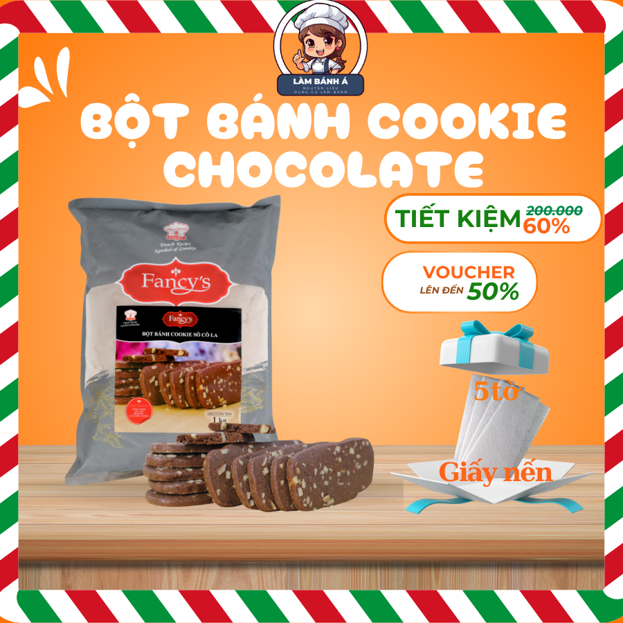 Bột Bánh Cookie Chocolate 1Kg