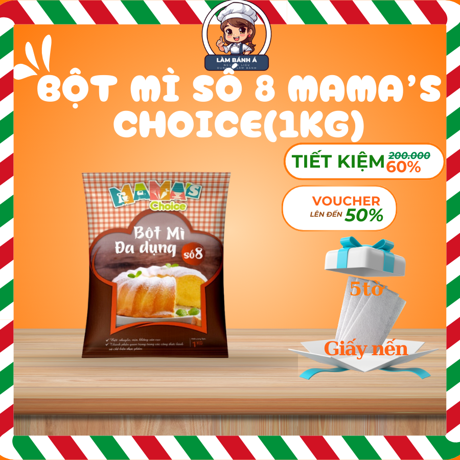 Bột Mì Đa Dụng Số 8 Mama’s Choice(1Kg)