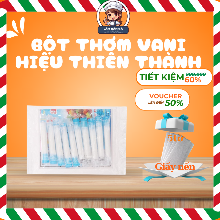 Bột Thơm Vani Hiệu Thiên Thành 10 Ống