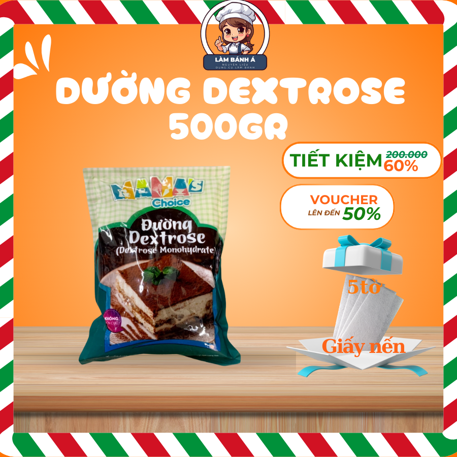 Đường Dextrose 500gr