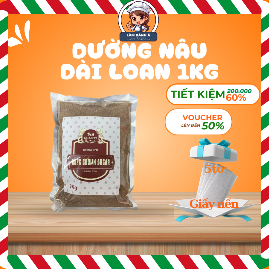 Đường Nâu Đài Loan 1kg