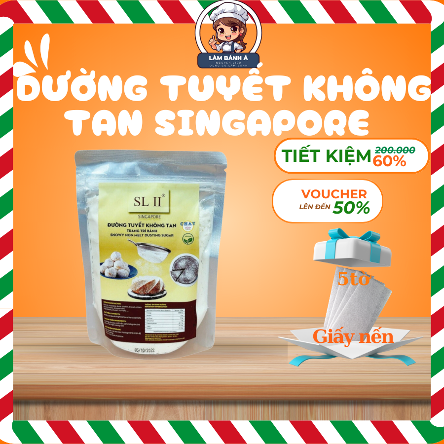 Đường Tuyết Không Tan Singapore (250g)